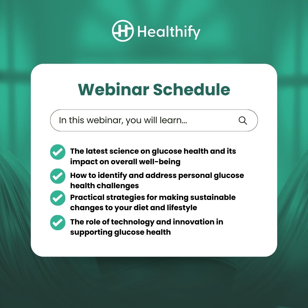 Nutrition Webinar: Revolutionising Glucose Health